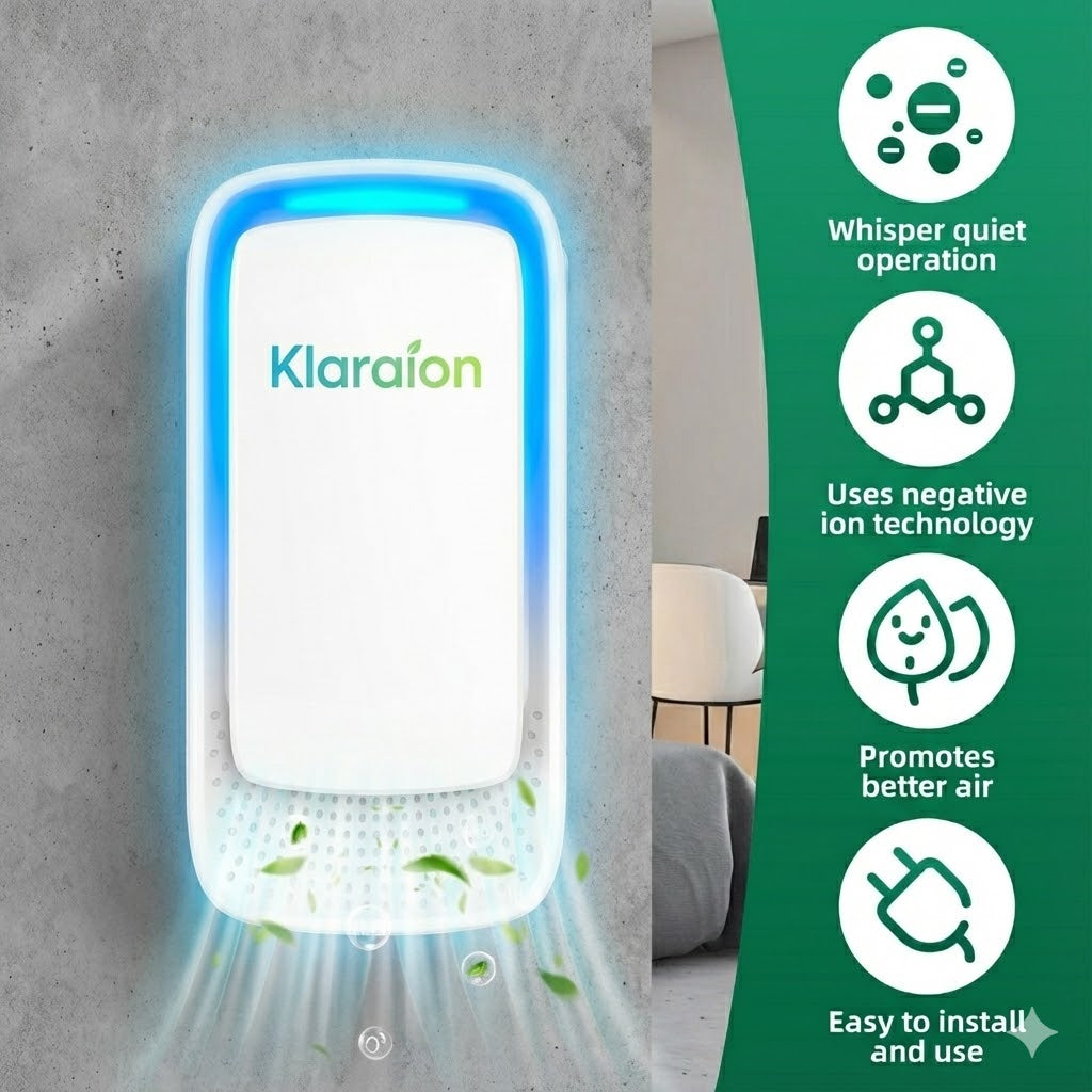 Klaraion Luftjonisator-vägguttag™